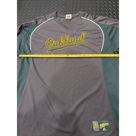 Rare VTG Majestic Oakland Athletics Jersey Shirt Mens XL MLB Stitched Grey A’s - Picture 8 of 9